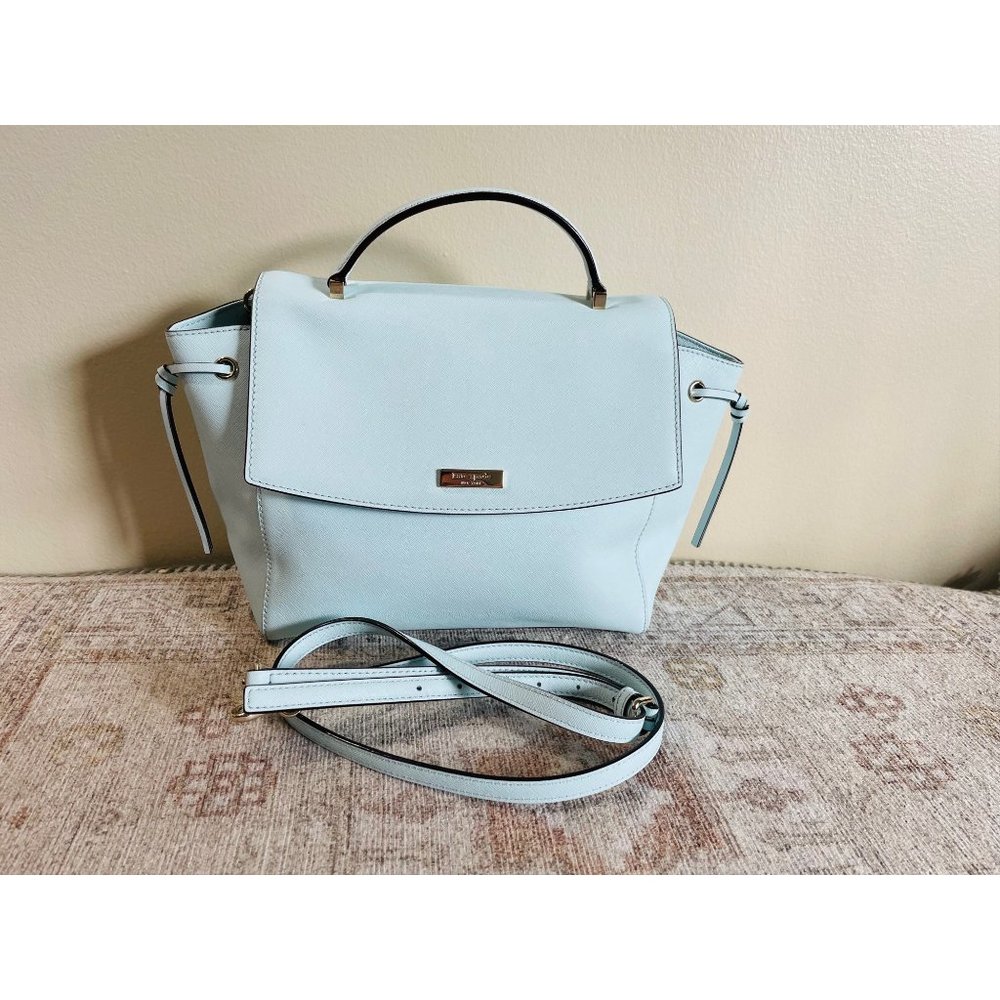 Kate Spade Lilah Laurel Way Mint Leather Satchel